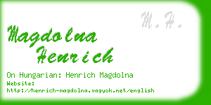 magdolna henrich business card